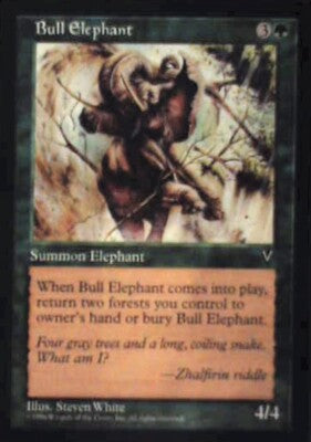 Bull Elephant - Visions: #101, Magic: The Gathering Nm R124