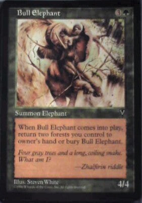 Bull Elephant - Visions: #101, Magic: The Gathering Nm R115
