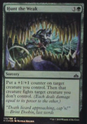 Hunt the Weak - Rivals of Ixalan: #133, Magic: The Gathering - Foil Nm R246