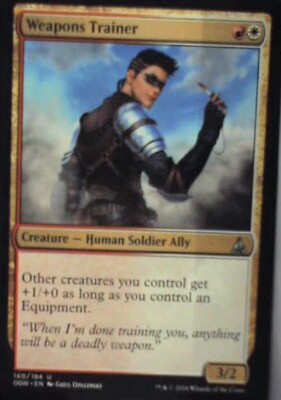 Weapons Trainer - Oath of the Gatewatch: #160, Magic: The Gathering Nm R235