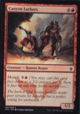 Canyon Lurkers - Khans of Tarkir: #105, Magic: The Gathering Nm R165