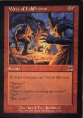 Wave of Indifference - Onslaught: #243, Magic: The Gathering Nm R176