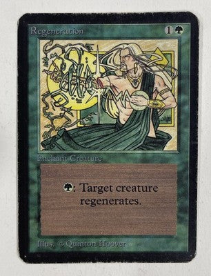Regeneration Alpha MP Moderate Play MTG Magic The Gathering