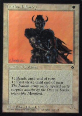 Icatian Infantry - Fallen Empires: #7a, Magic: The Gathering Nm R83