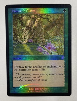 Nature’s Claim Foil Time Spiral Remastered Near Mint NM MTG Magic The Gathering