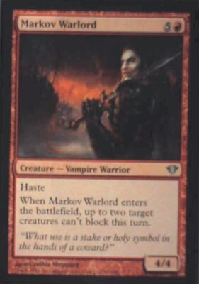 Markov Warlord - Dark Ascension: #97, Magic: The Gathering Nm R178