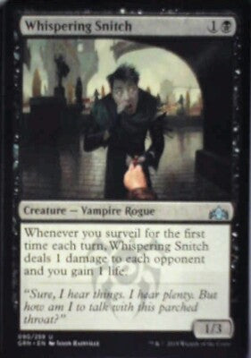 Whispering Snitch - Guilds of Ravnica: #90, Magic: The Gathering Nm R150