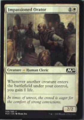 Impassioned Orator - Core Set 2020: #306, Magic: The Gathering Nm R217