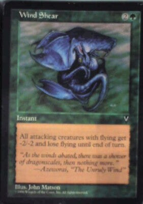 Wind Shear - Visions: #125, Magic: The Gathering Nm R155