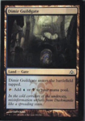 Dimir Guildgate - Dragon's Maze: #148, Magic: The Gathering Nm R92