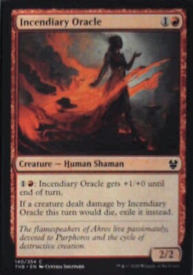 Incendiary Oracle - Theros Beyond Death: #140, Magic: The Gathering Nm R203