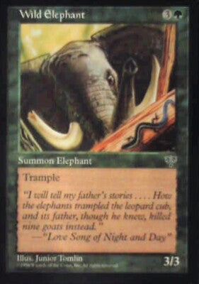 Wild Elephant - Mirage: #254, Magic: The Gathering Nm R109
