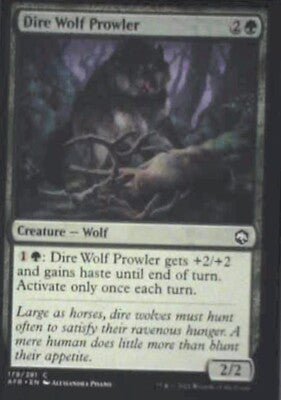 Dire Wolf Prowler - Adventures in the Forgotten Realms: #179 Nm R127