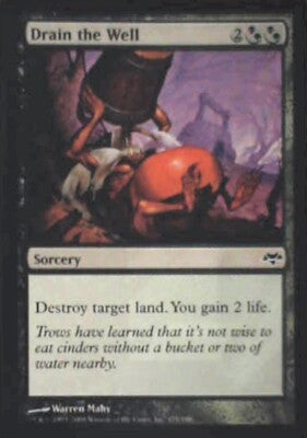 Drain the Well - Eventide: #121, Magic: The Gathering Nm R128