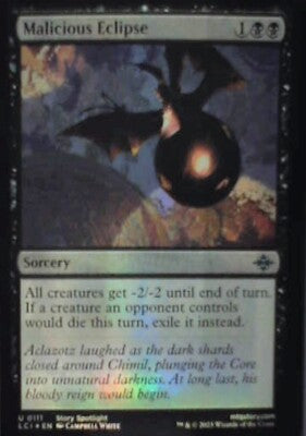 Malicious Eclipse - The Lost Caverns of Ixalan: #111 - Foil Nm R248