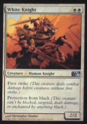 White Knight - Magic 2011 (M11): #39, Magic: The Gathering Nm R123