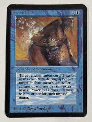 Power Leak Alpha LP Light Play MTG Magic The Gathering A