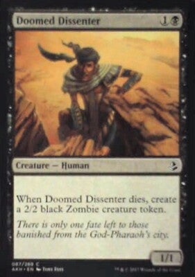 Doomed Dissenter - Amonkhet: #87, Magic: The Gathering Nm R103