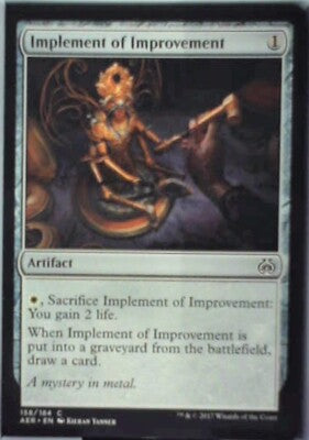 Implement of Improvement - Aether Revolt: #158, Magic: The Gathering Nm R230