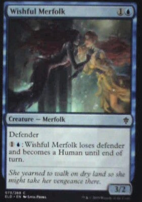 Wishful Merfolk - Throne of Eldraine: #73, Magic: The Gathering Nm R244