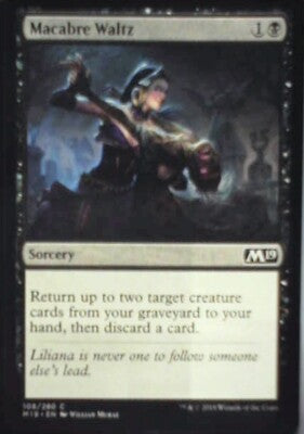 Macabre Waltz - Core Set 2019: #108, Magic: The Gathering Nm R240