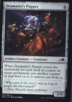 Dramatist's Puppet - Kamigawa: Neon Dynasty: #244, Magic: The Gathering Nm R130