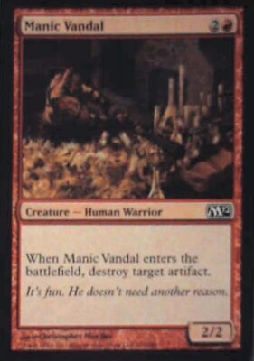 Manic Vandal - Magic 2012 (M12): #151, Magic: The Gathering Nm R132