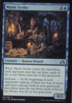 Manic Scribe - Shadows over Innistrad: #73, Magic: The Gathering Nm R244