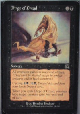 Dirge of Dread - Onslaught: #138, Magic: The Gathering Lp R96