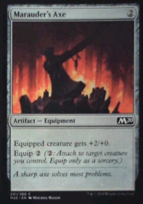 Marauder's Axe - Core Set 2020: #231, Magic: The Gathering Lp R97