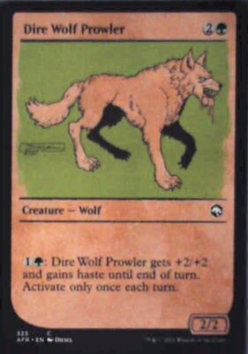 Dire Wolf Prowler (Showcase) - Adventures in the Forgotten Realms: #325 Nm R49