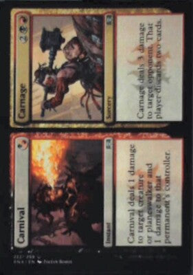 Carnival // Carnage - Ravnica Allegiance: #222, Magic: The Gathering Nm R144