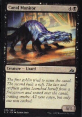 Canal Monitor - Rivals of Ixalan: #63, Magic: The Gathering Nm R201