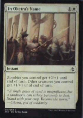 In Oketra's Name - Amonkhet: #19, Magic: The Gathering Nm R143