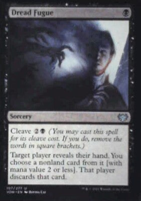 Dread Fugue - Innistrad: Crimson Vow: #107, Magic: The Gathering Nm R130
