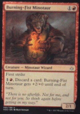 Burning-Fist Minotaur - Hour of Devastation: #85, Magic: The Gathering Nm R156