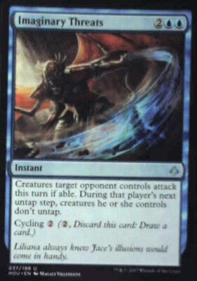 Imaginary Threats - Hour of Devastation: #37, Magic: The Gathering Nm R213