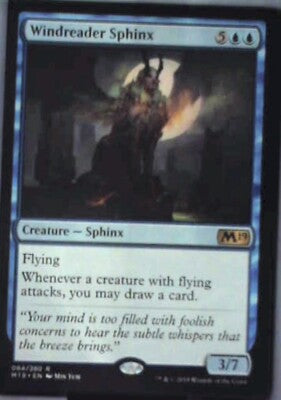 Windreader Sphinx - Core Set 2019: #84, Magic: The Gathering Nm R108
