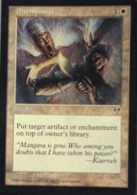 Disempower - Mirage: #9, Magic: The Gathering Nm R127