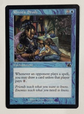 Rhystic Study Prophecy LP Light Play C-1