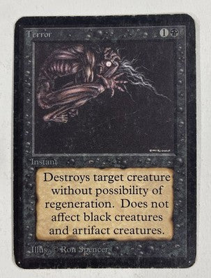 Terror Alpha MP Moderate Play MTG Magic The Gathering