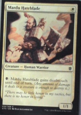 Mardu Hateblade - Khans of Tarkir: #16, Magic: The Gathering Nm C337