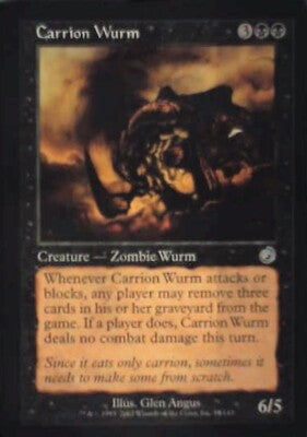 Carrion Wurm - Torment: #55, Magic: The Gathering Nm R231