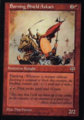 Burning Shield Askari - Mirage: #162, Magic: The Gathering Lp R112