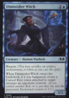 Diminisher Witch - Wilds of Eldraine: #46, Magic: The Gathering Nm R230