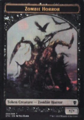 Zombie Horror Token - Dragons of Tarkir: #4, Magic: The Gathering Nm R147