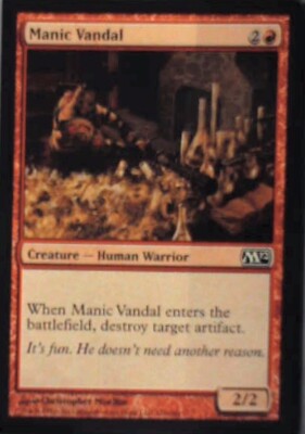 Manic Vandal - Magic 2011 (M11): #151, Magic: The Gathering Nm R153