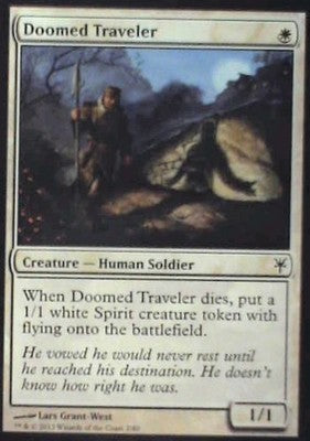 Doomed Traveler - Duel Decks: Sorin vs. Tibalt: #2, Magic: The Gathering Nm C338