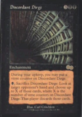 Discordant Dirge - Urza's Saga: #131, Magic: The Gathering Nm R40