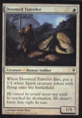 Doomed Traveler - Duel Decks: Sorin vs. Tibalt: #2, Magic: The Gathering Nm R25